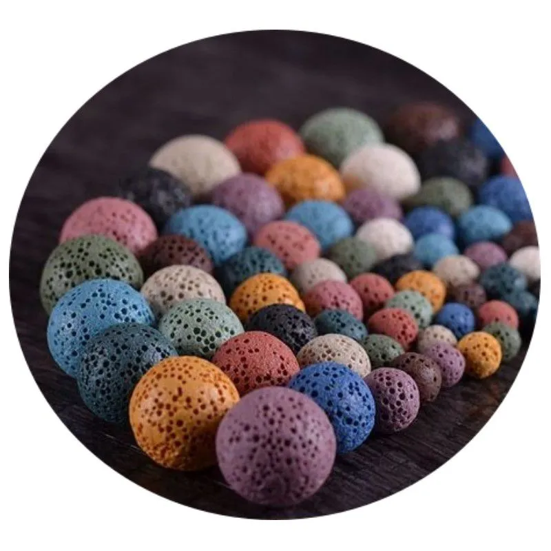 Necklace Bracelet Volcanic Rock Ball